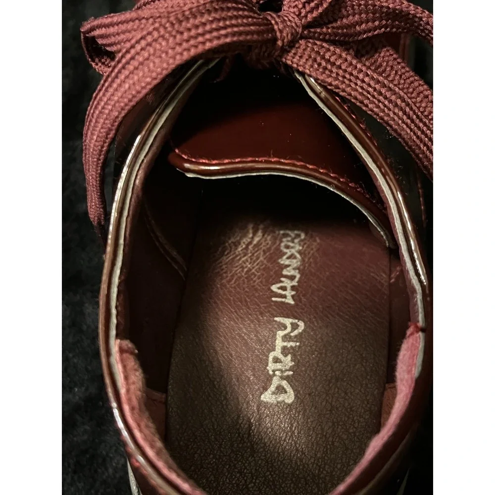 Dirty Laundry ILITA006 Platform Lace-up Shoes - Burgundy Women Size: US7.5/EU 38 - Picture 6 of 8